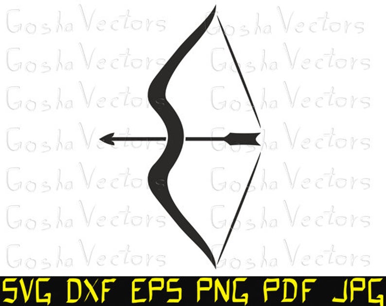 794x631 Bow And Arrow Vector Silhouette Clipart Cnc Cut Etsy