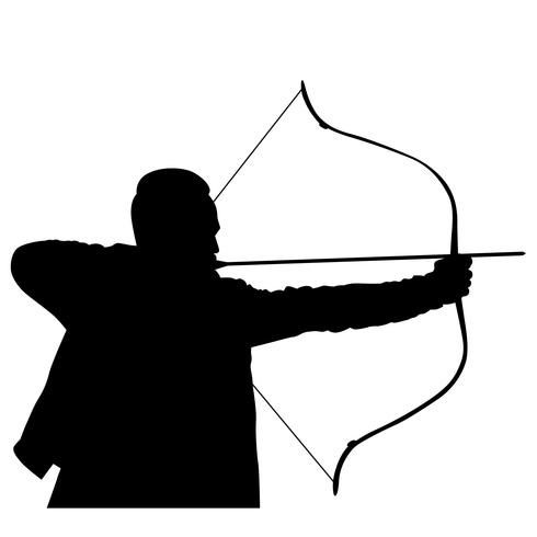 490x490 Archery Bow And Arrow Vector