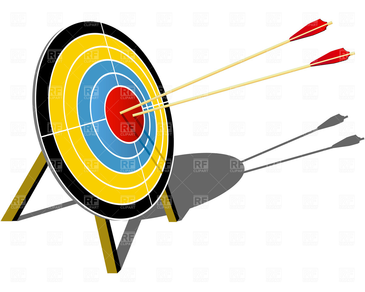 1200x960 Archery Target Hit With Arrow Vector Image Of Sport And Leisure