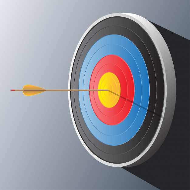 Archery Target And Arrow On Gray Wall Vector Premium Download 626x626 Archery Target And Arrow On Gray Wall Vector Premium Download