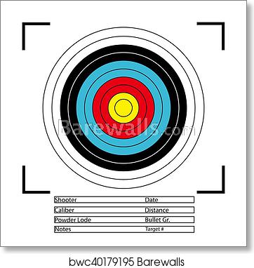 Archery Target Vector, Art Print Barewalls Posters Prints 362x382 Archery Target Vector, Art Print Barewalls Posters Prints