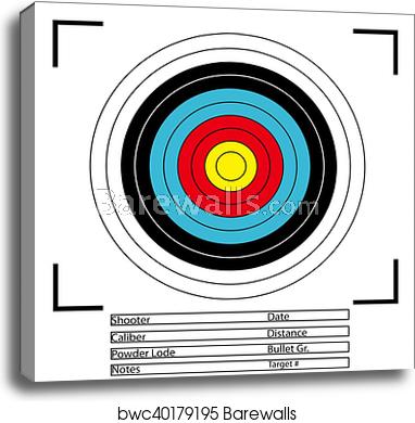 Archery Target Vector, Canvas Print Barewalls Posters Prints 382x390 Archery Target Vector, Canvas Print Barewalls Posters Prints