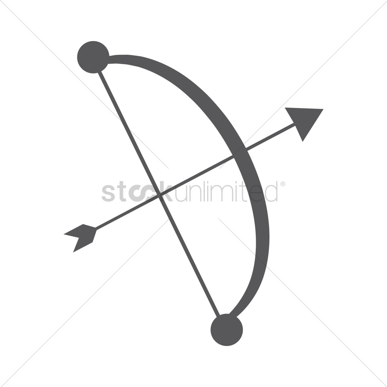 1300x1300 Archery Vector Image