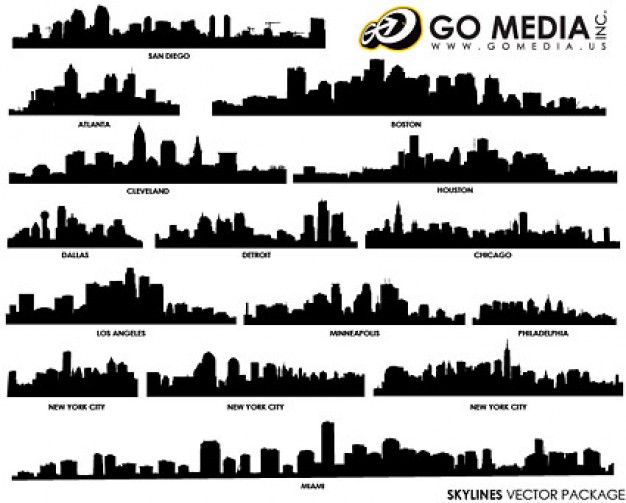 626x503 Go Media Produced Vector Material Architectural Silhouette