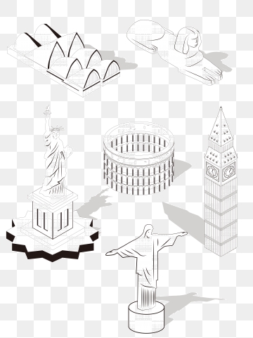 360x481 Architectural Silhouette Png, Vector, And Clipart