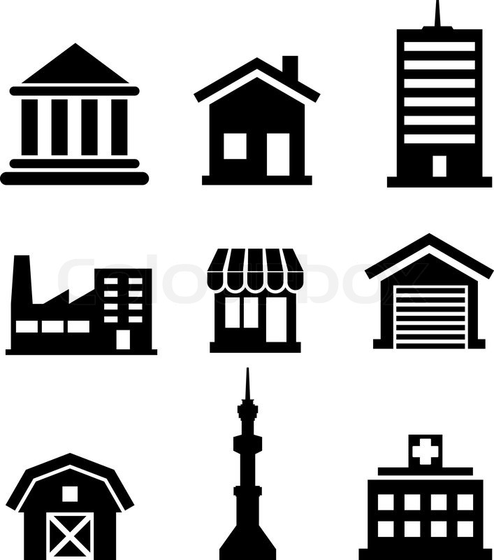 Silhouetted Buildings And Stock Vector Colourbox 707x800 Silhouetted Buildings And Stock Vector Colourbox
