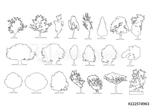 Architecture Tree Vector at Vectorified.com | Collection of ...