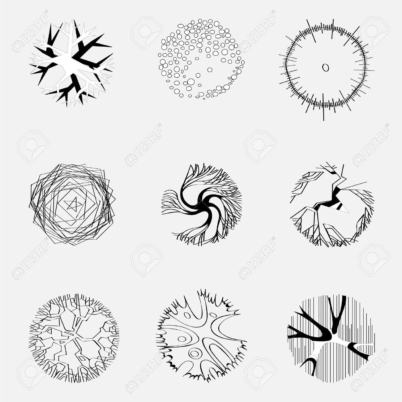 1300x1300 Awesome Architecture Tree Plan Images Drawing Resources