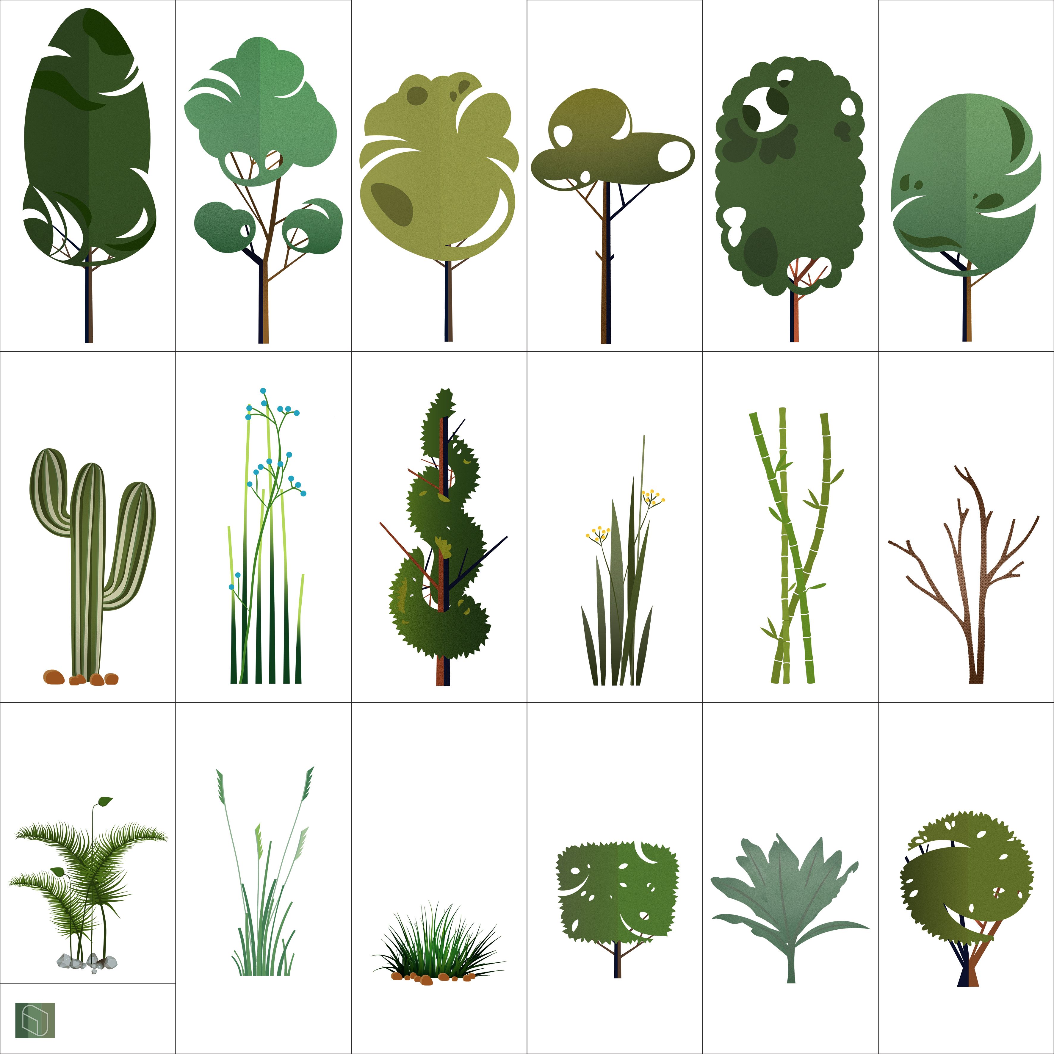 Architecture Tree Vector at Vectorified.com | Collection of ...