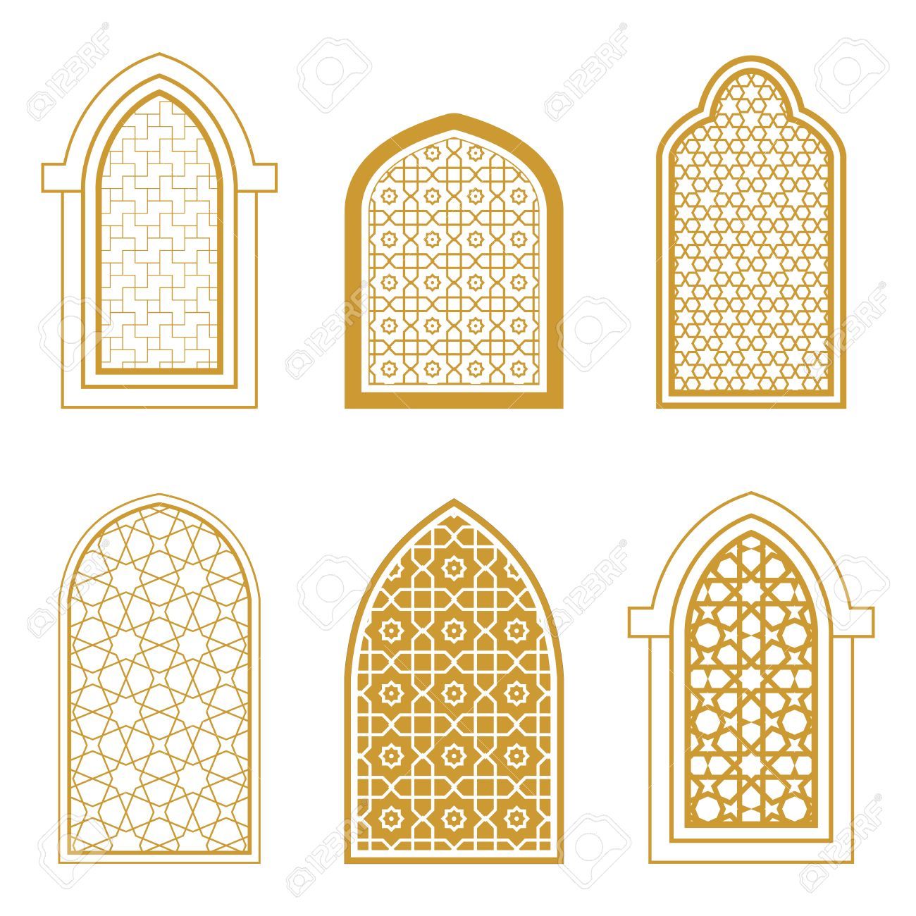 1300x1300 Stock Vector For Msa In Morrocan Architecture, Islamic
