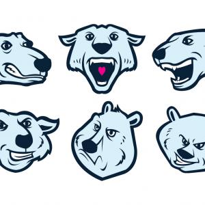 300x300 Cute Arctic Fox Cartoon Vector Illustration Gm Studiogrfx