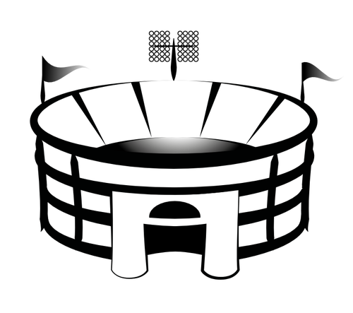 500x443 Football Arena Vector Drawing