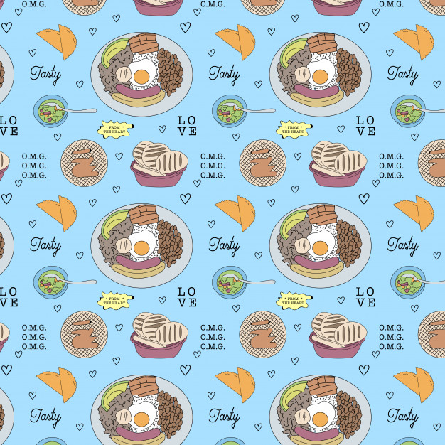 626x626 Colombian Food Pattern