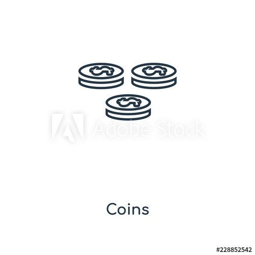 500x500 Coins Icon Vector Icon Vector
