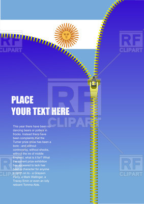 283x400 Zipper Opens Argentina Flag Vector Image Of Backgrounds, Textures