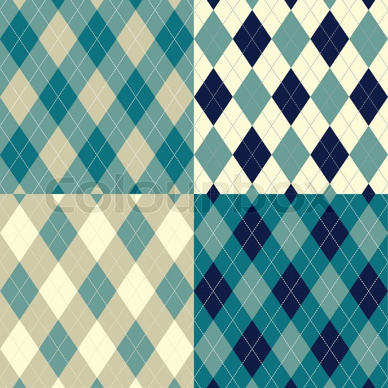 800x800 Seamless Argyle Pattern Diamond Stock Vector Colourbox