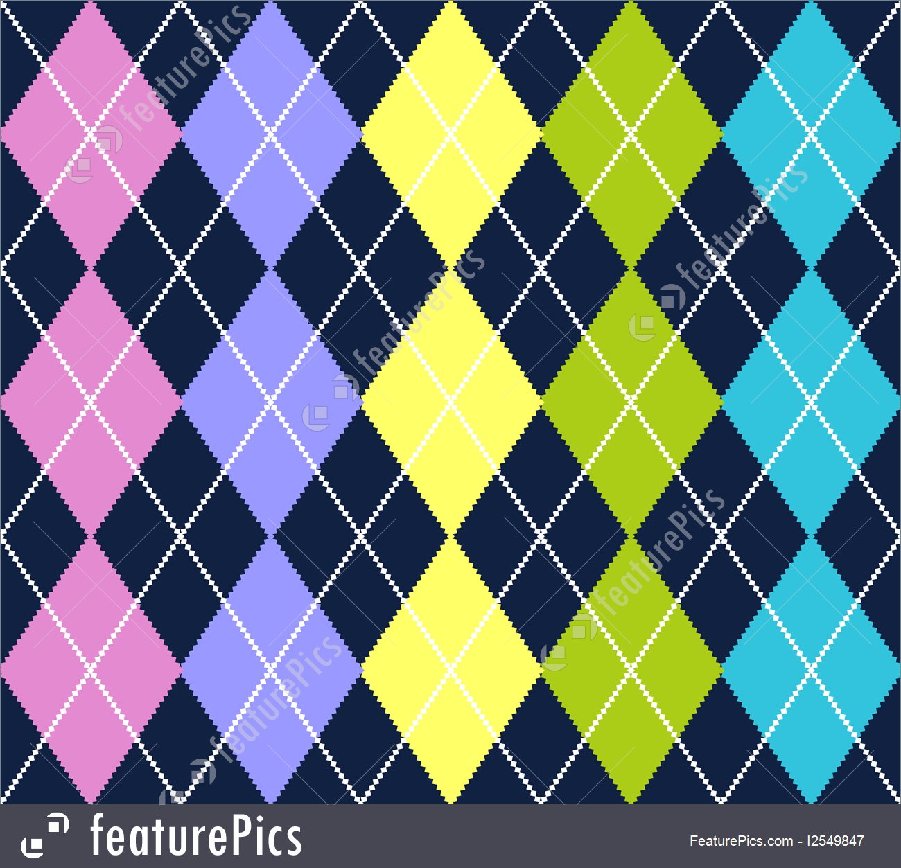 1300x1253 Vector Argyle Pattern Stock Illustration