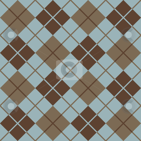450x450 Argyle Pattern In Blue And Taupe Stock Vector