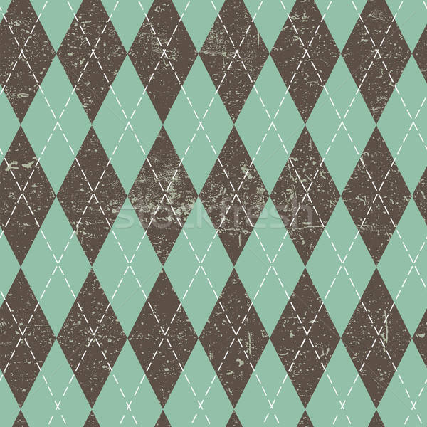 Argyle Seamless Aged Pattern Blue And Brown Rhombus, Grungy Tex 600x600 Argyle Seamless Aged Pattern Blue And Brown Rhombus, Grungy Tex