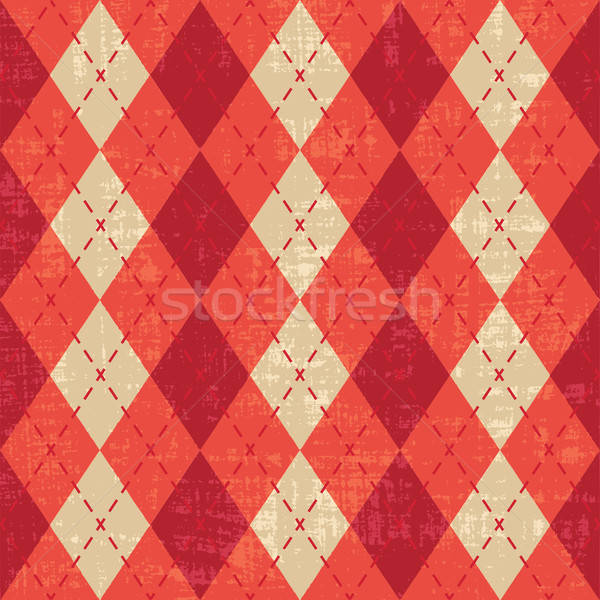 Scratched Red And Orange Argyle Pattern Inspired Vector Background 600x600 Scratched Red And Orange Argyle Pattern Inspired Vector Background