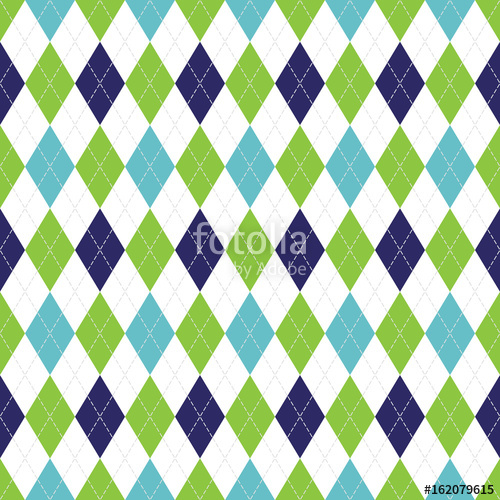 Vector Argyle Seamless Pattern In Navy, Blue, And Green Color 500x500 Vector Argyle Seamless Pattern In Navy, Blue, And Green Color