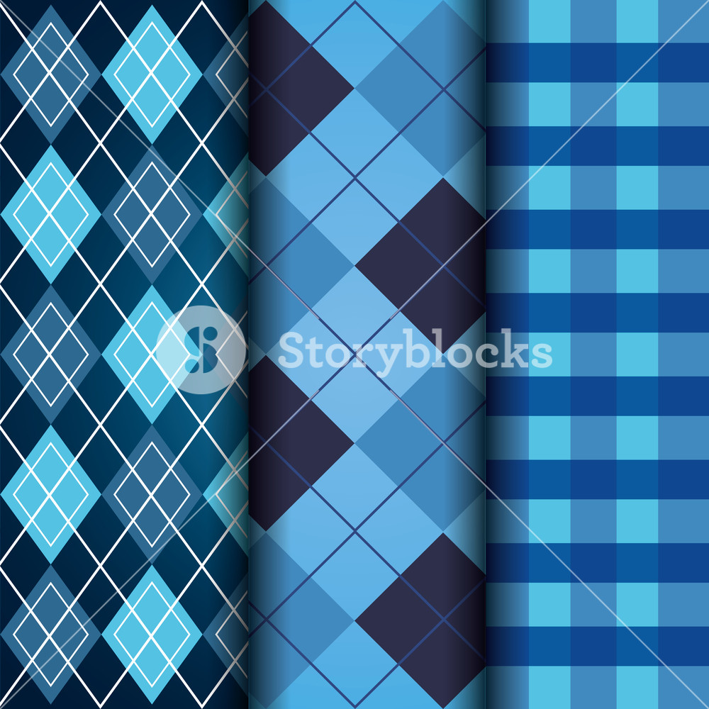 Blue Set Of Tartan Checkered And Argyle Texture Decoration Pattern 1000x1000 Blue Set Of Tartan Checkered And Argyle Texture Decoration Pattern