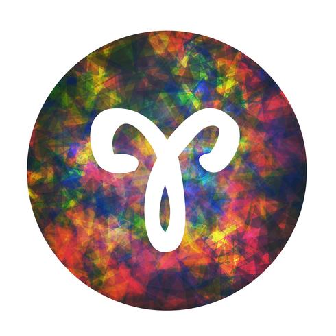 490x490 A Zodiac Sign Of Aries, Vector Illustration