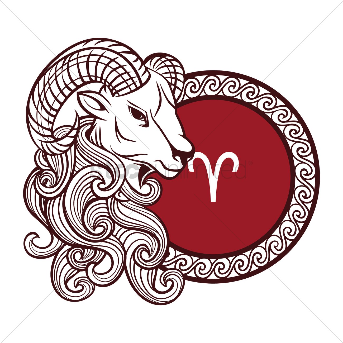 1300x1300 Aries Vector Image