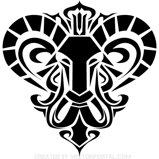660x660 Aries Free Vector Clip Art