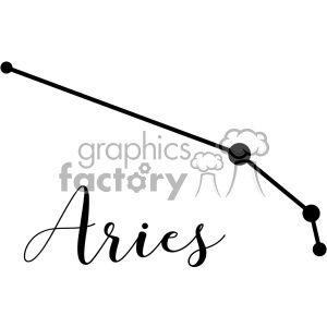 300x300 Constellations Ari Arietis The Ram Aries Vector Art Gf Clipart