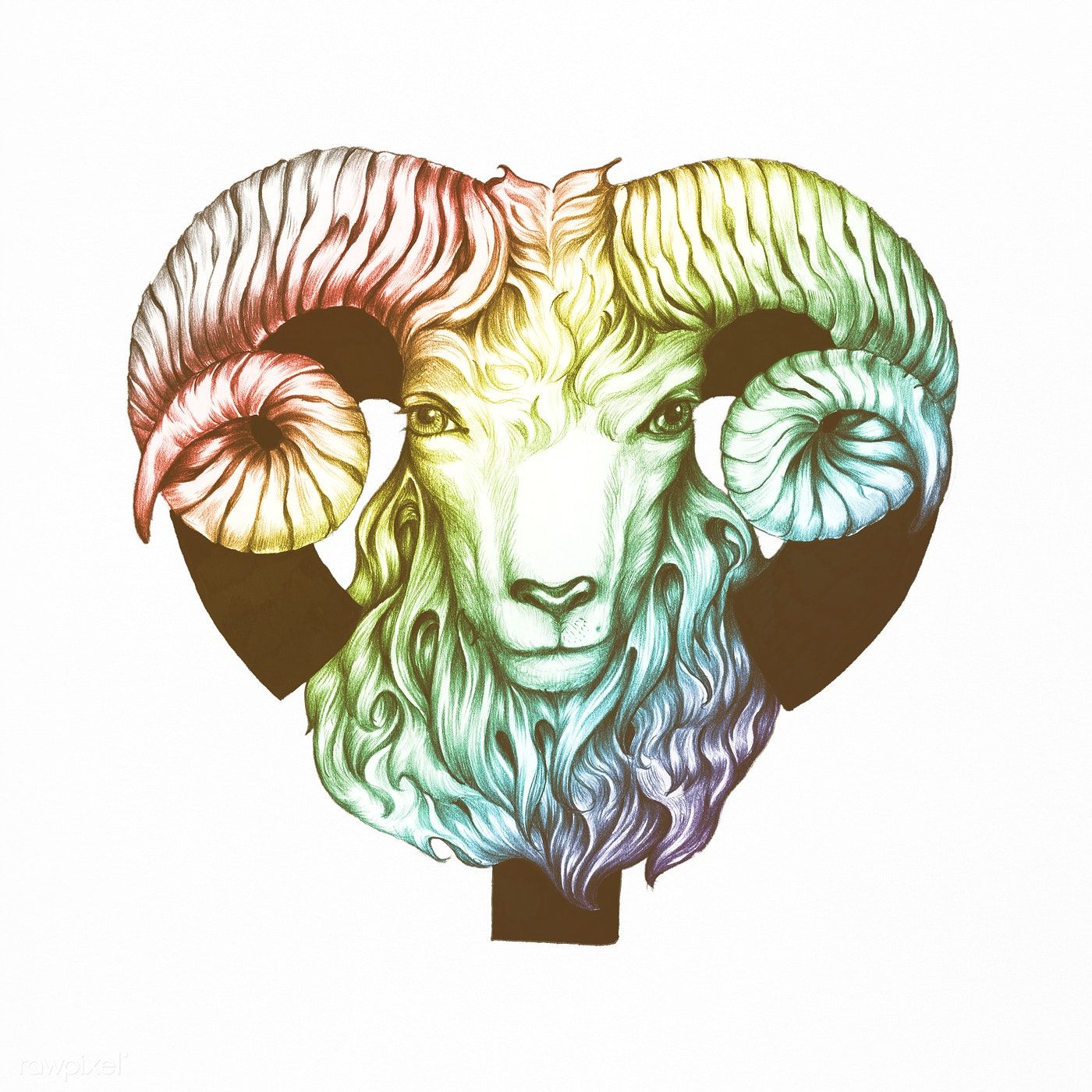 1400x1400 Download Premium Illustration Of Hand Drawn Horoscope Symbol