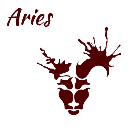 450x450 Zodiac Sign Aries, Vector Illustration Royalty Free Vector Graphics