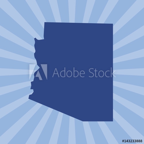 500x500 Arizona Map Logo Vector