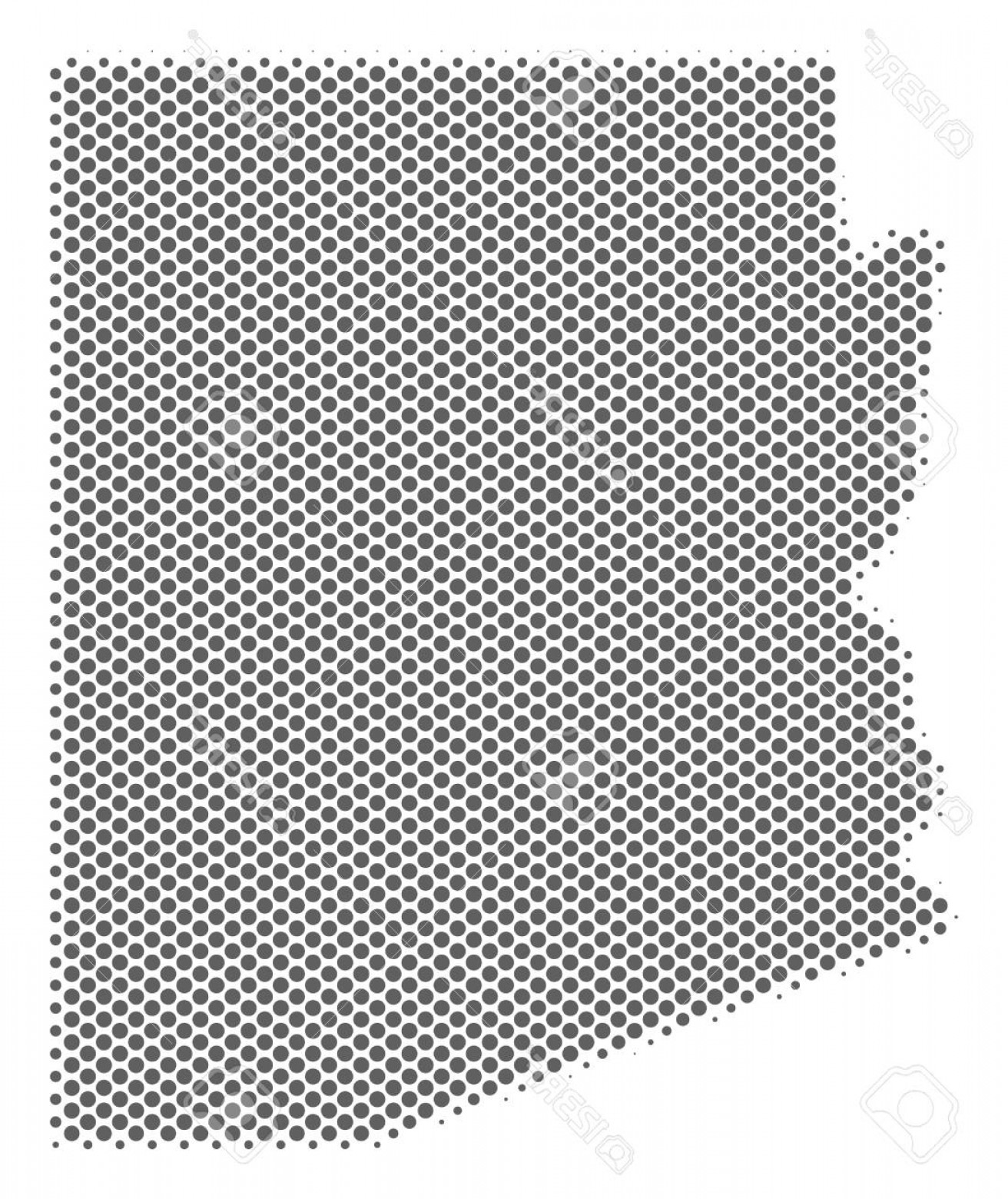 1312x1560 Photoschematic Arizona State Map Vector Halftone Geographic Plan