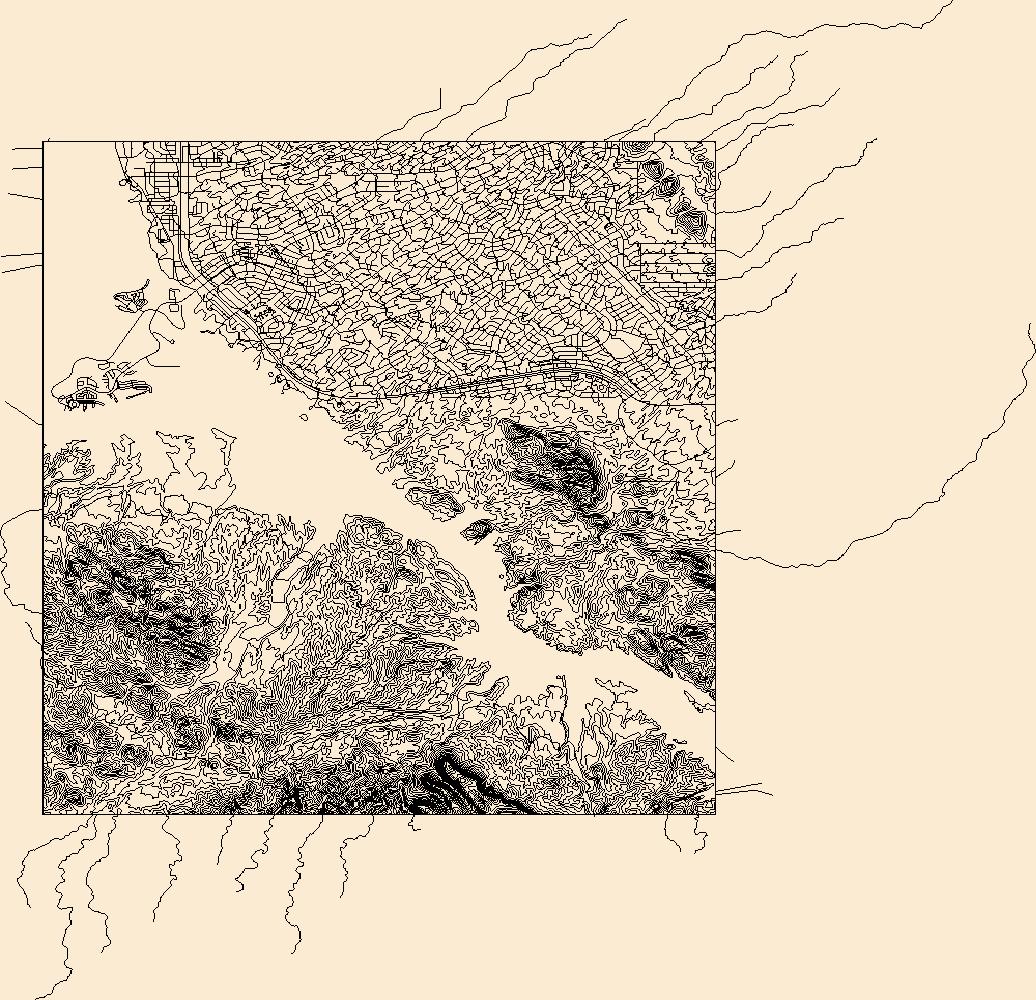 1036x1000 Usgs Topo Map Vector Data