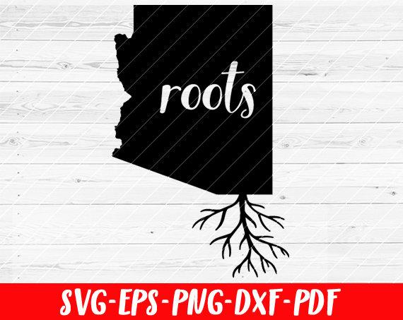 570x453 Arizona Roots Home Native Map Vector Design For Etsy