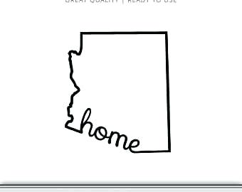 340x270 Arizona Flag Outline State Flag Vector Arizona State Flag Outline