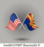 Arizona State Flag Vector