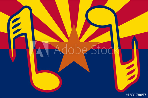 500x333 Musical Arizona State Flag