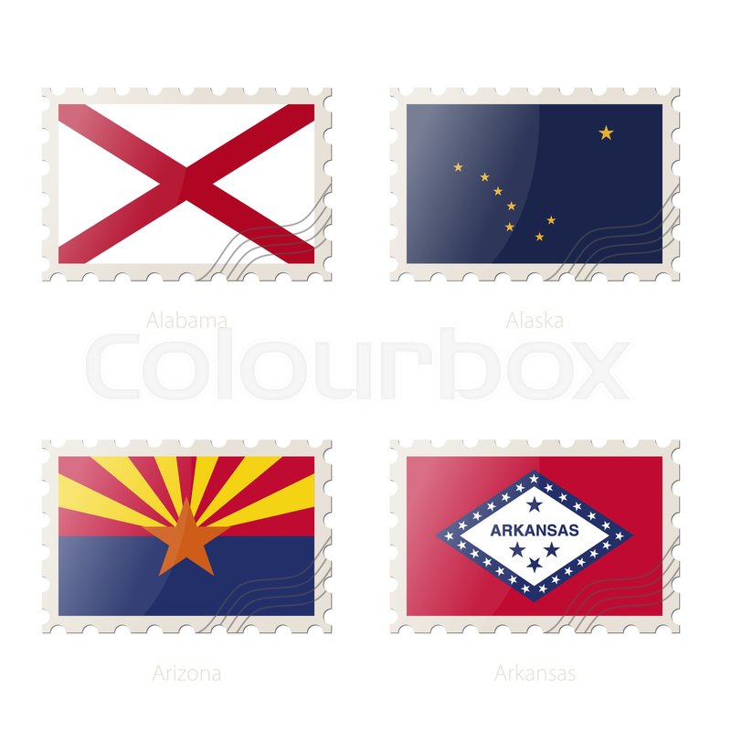 800x800 Postage Stamp With The Image Of Stock Vector Colourbox