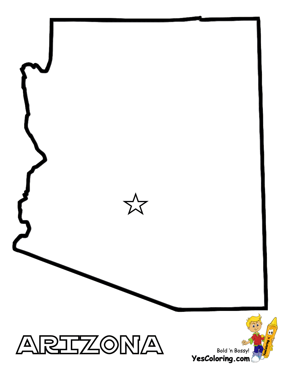 Arizona State Map Coloring 928x1200 Arizona State Map Coloring