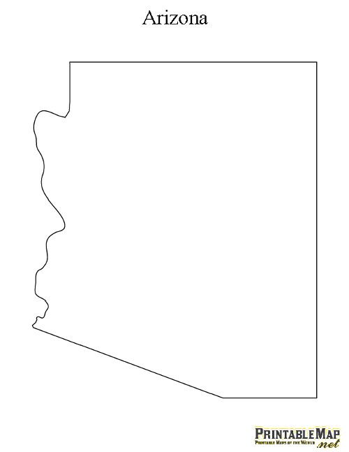 Arizona Map Outline And Travel Information Download Free Arizona 500x647 Arizona Map Outline And Travel Information Download Free Arizona