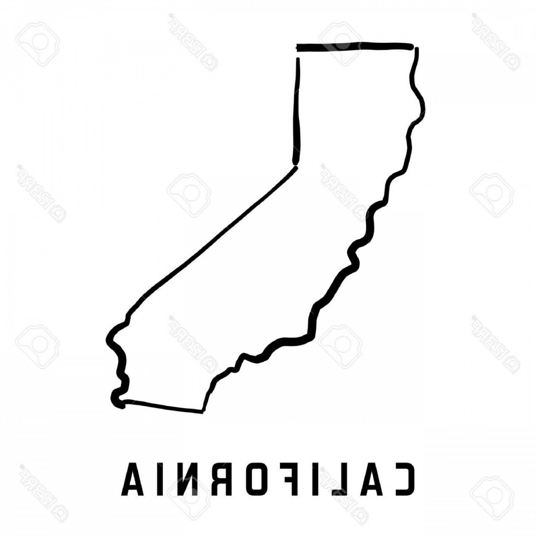 Hd California State Map Outline Smooth Simplified Us Shape Vector 1872x1872 Hd California State Map Outline Smooth Simplified Us Shape Vector