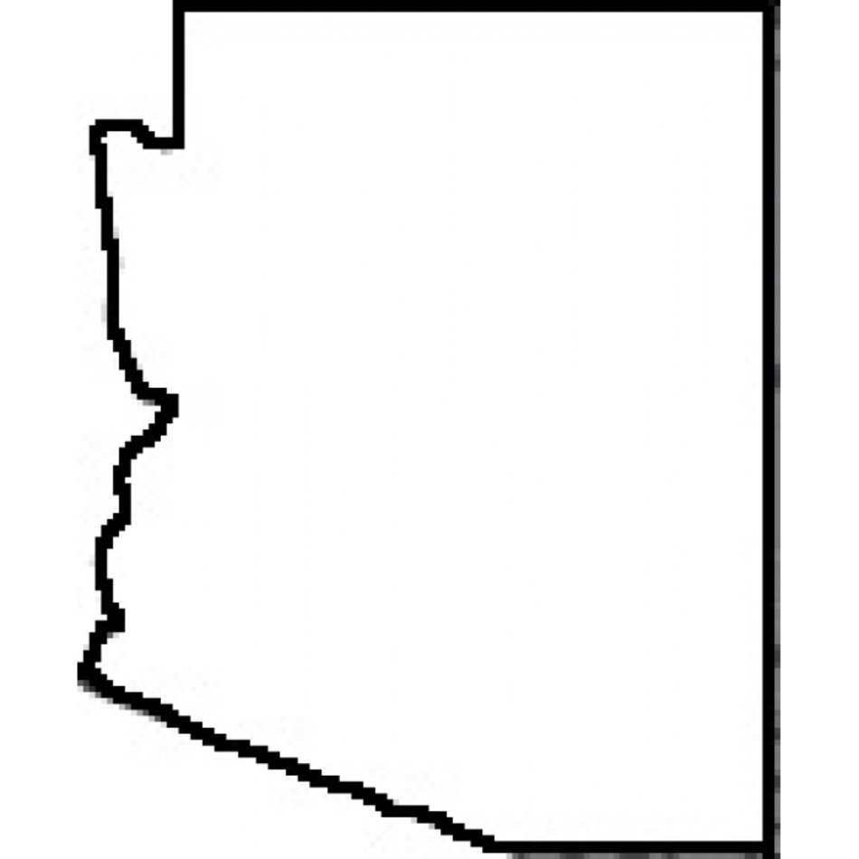 Arizona State Outline Vector At Collection Of Arizona State Outline Vector 9872