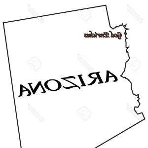 Arizona Map Outline Smooth Simplified Us State Shape Map Vector 300x300 Arizona Map Outline Smooth Simplified Us State Shape Map Vector