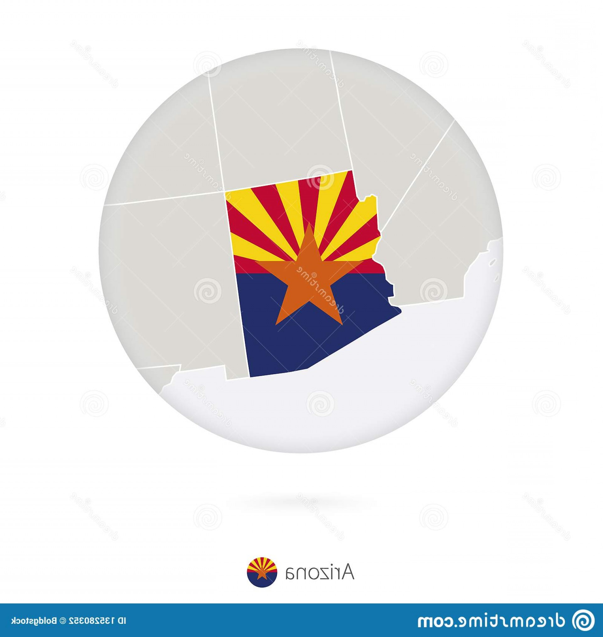 1920x2026 Map Arizona State Flag Circle Map Arizona State Flag Circle
