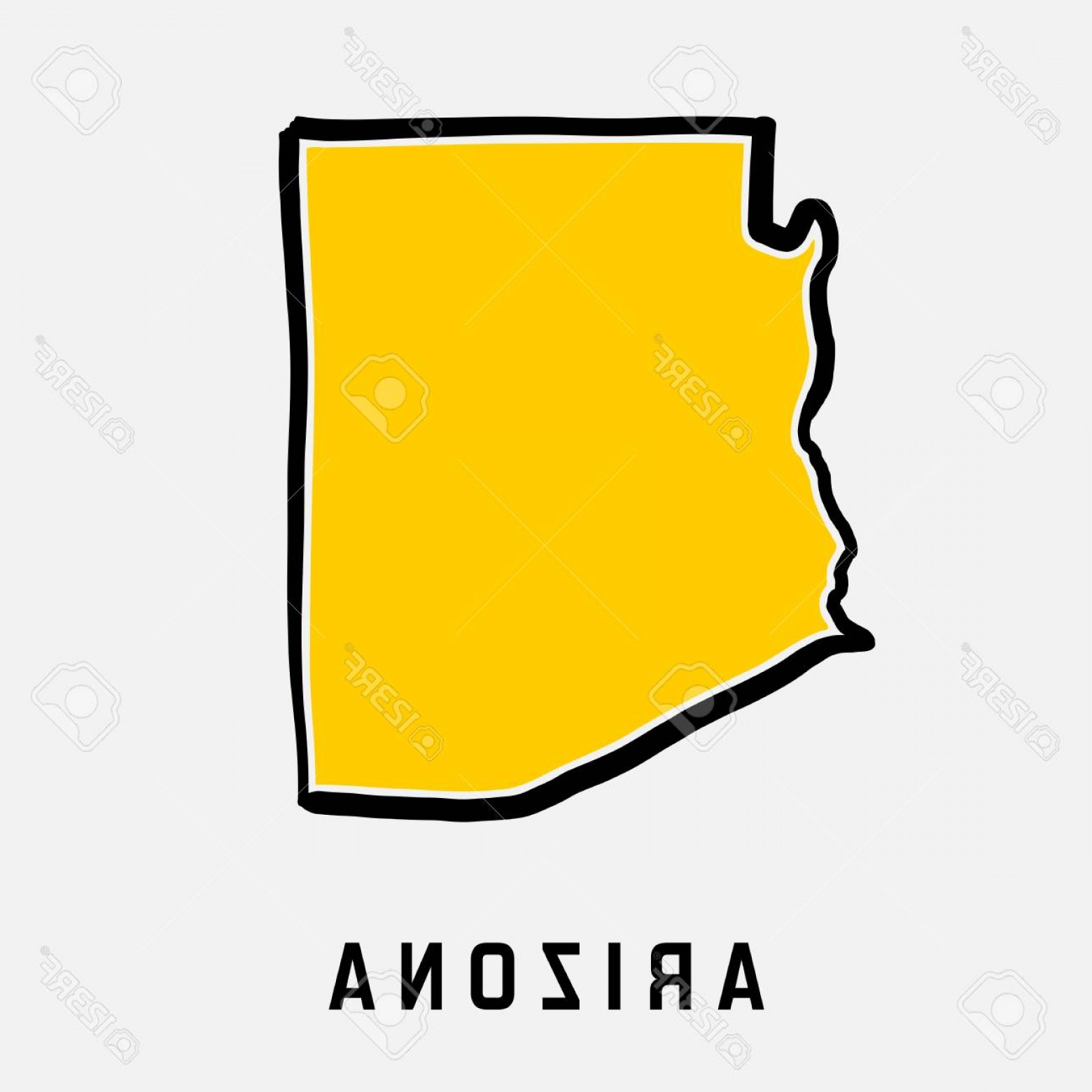 1560x1560 Arizona Map Vector Iniikim