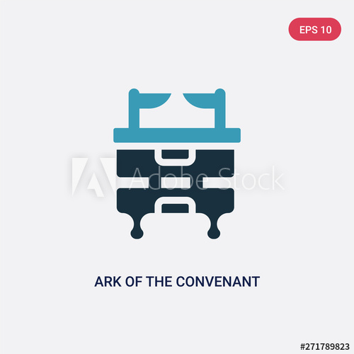 500x500 Two Color Ark Of The Convenant Vector Icon From Religion Concept