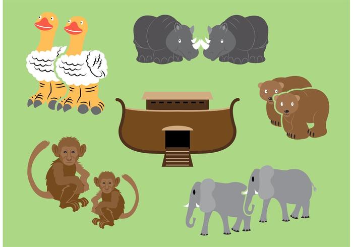 700x490 Ark Vector With Animals
