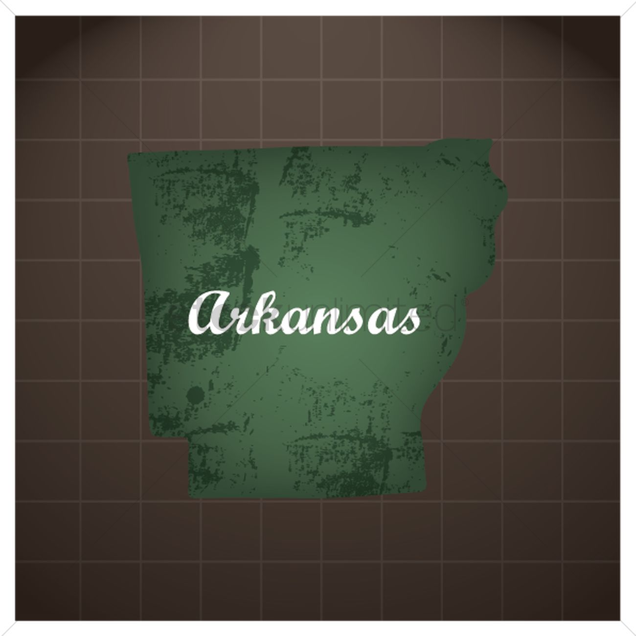 1300x1300 Arkansas State Map Vector Image